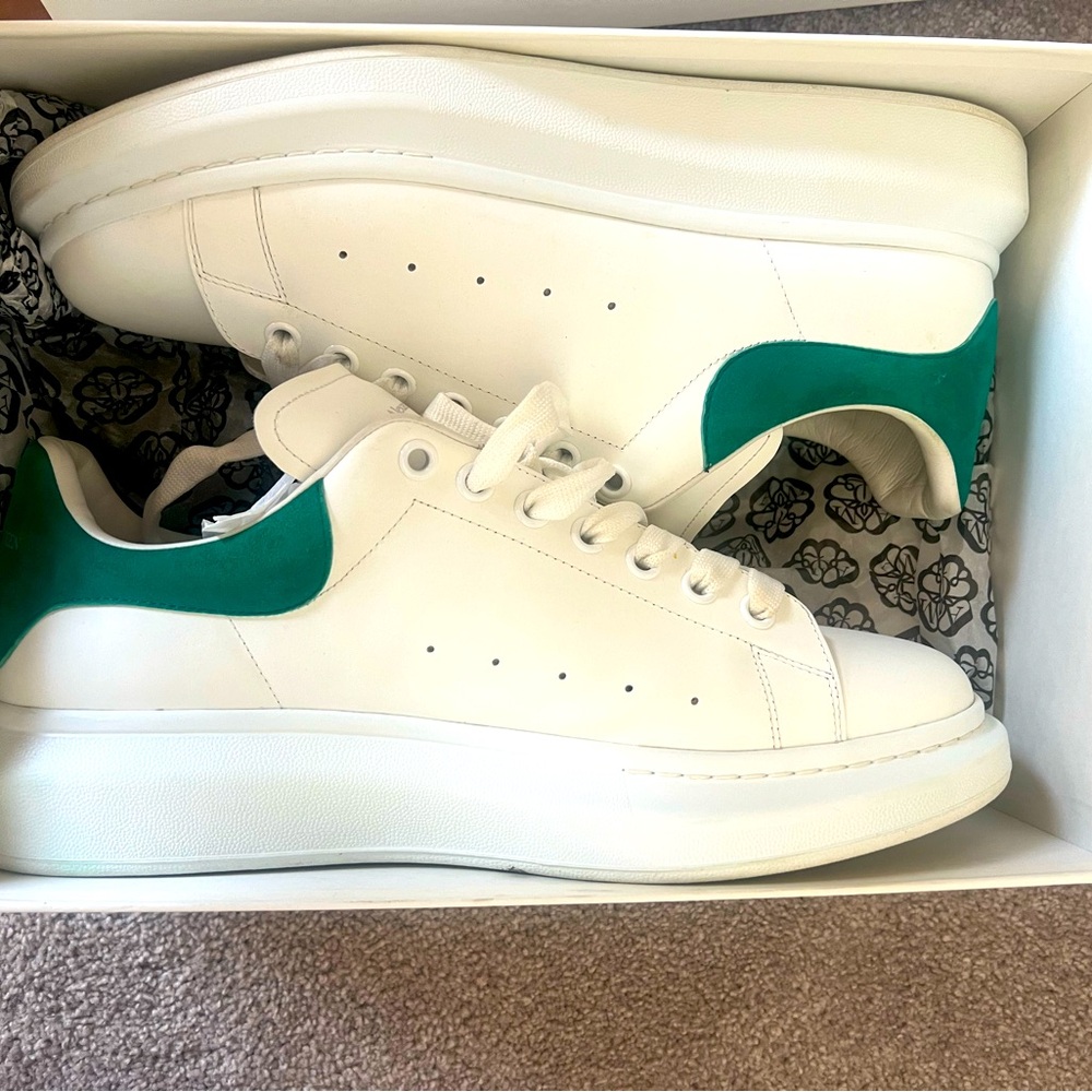Alexander McQueen Men’s White/Green Oversized Sneaker Size 47 (Men’s 13/14)